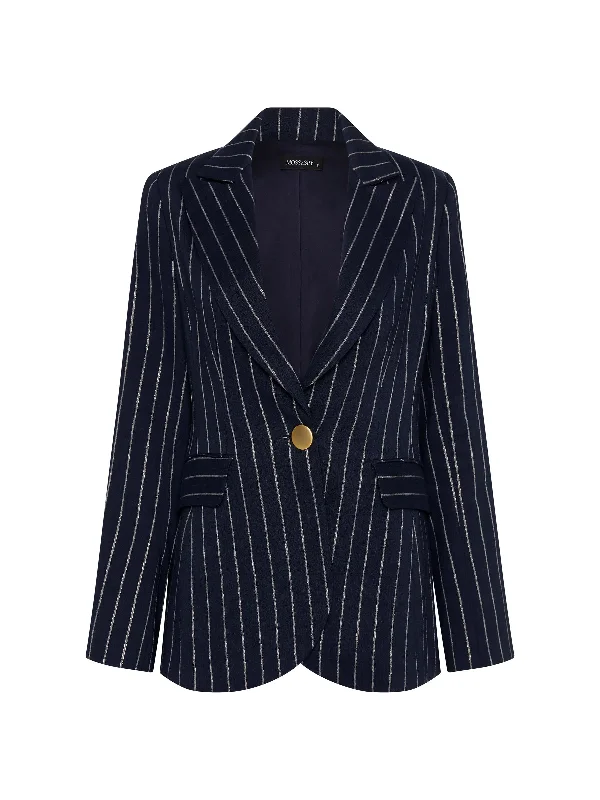 MOSS & SPY MONACO BLAZER - NAVY/GOLD