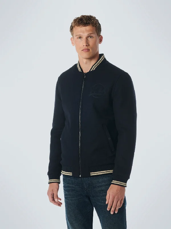 No Excess Fleece Lined Bomber Jacket - Night