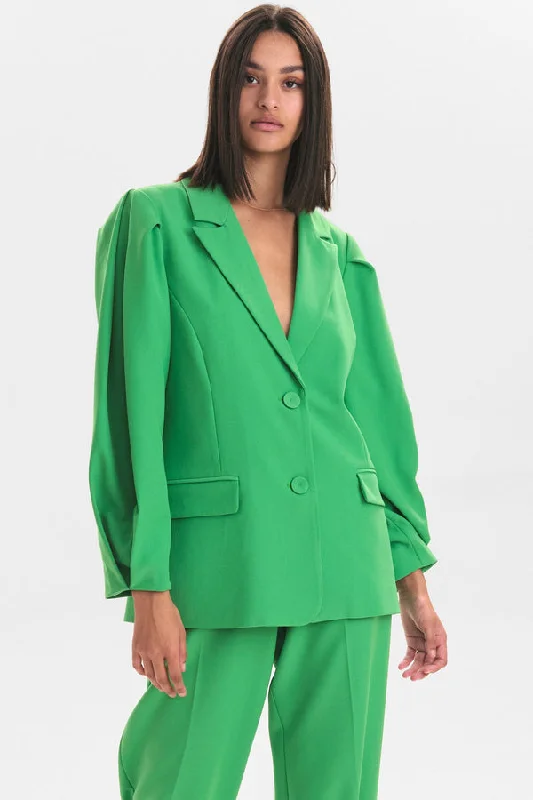 Numph Nueazelina Blazer in Kelly Green