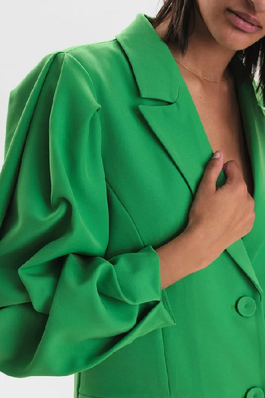 Numph Nueazelina Blazer in Kelly Green