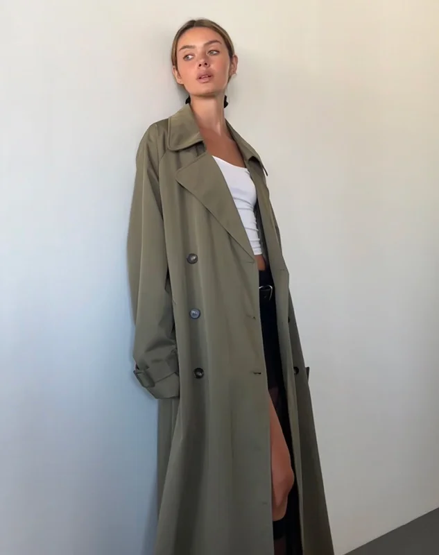 Orcati Trench Coat in Khaki