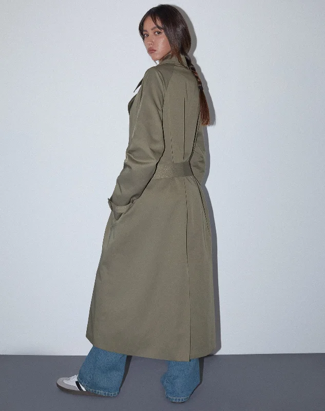 Orcati Trench Coat in Khaki