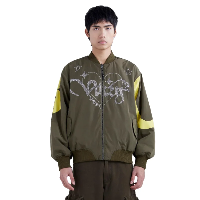 PAM / Perks and Mini VARG 2.0 Reversible Bomber Jacket - Khaki