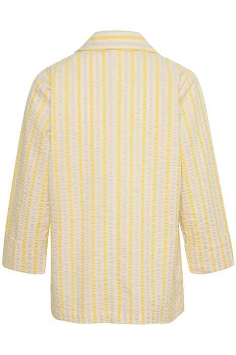 Part Two Abbey Blazer in Lemon Drop Stripe