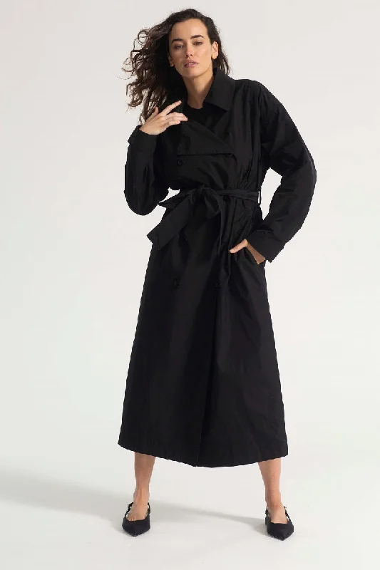 Wedge Trench in Black F400 4089 by Mela Purdie