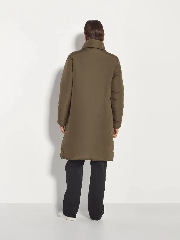 Puffer Coat (Recycled Down) Olive