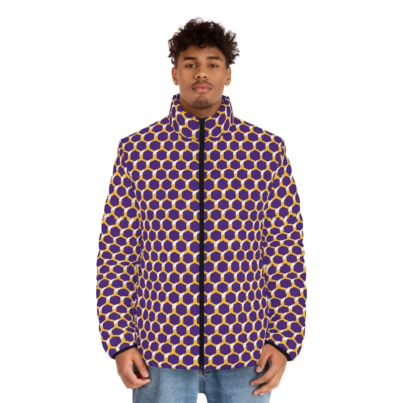 Puffer Jacket - Purple/Gold Hex