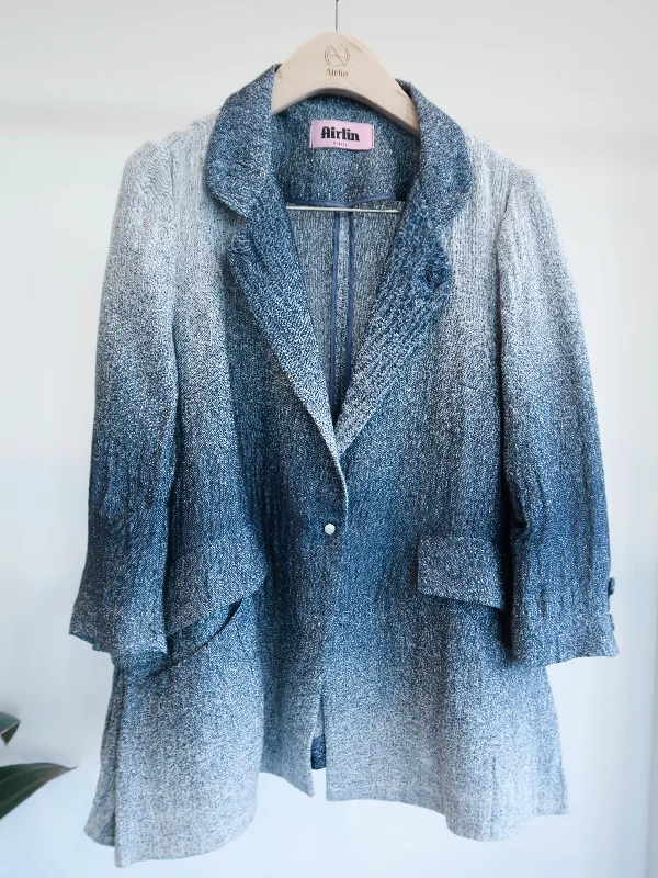 Quality Linen Blue Sea Jacket