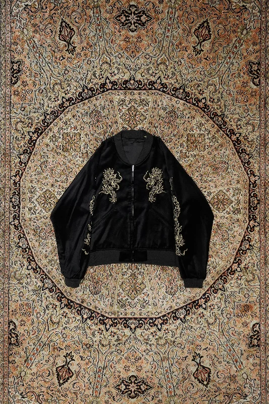 ""EASTEND DRAGON"" SOUVENIR JACKET (BLACK/BLACK)