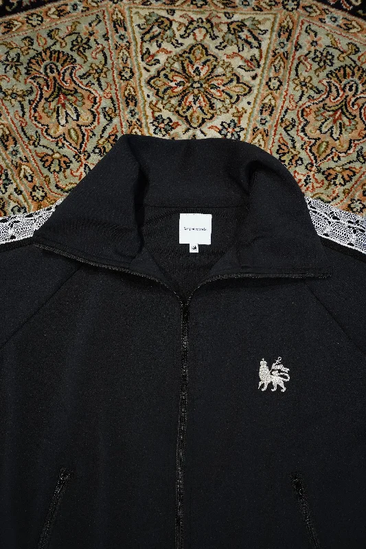 LACE TAPE TRACK JACKET (BLACK)