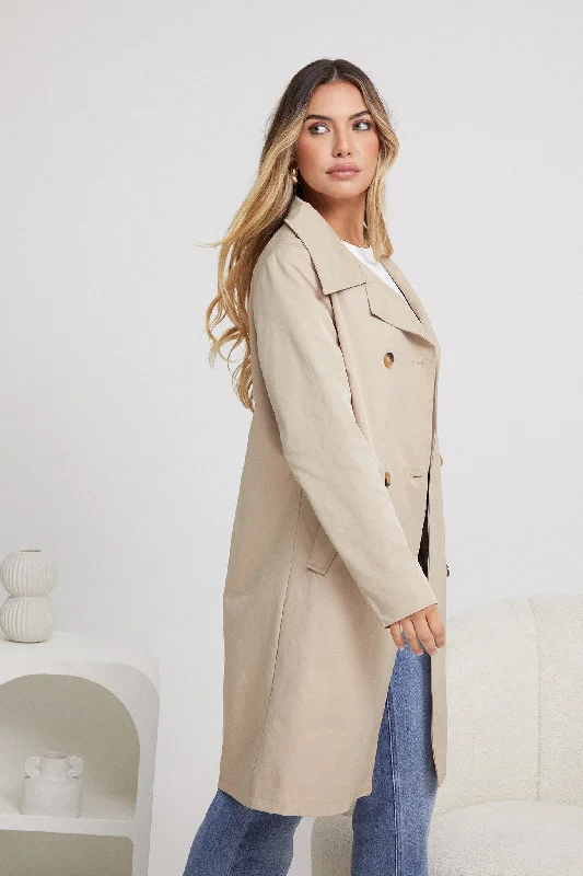 Serafine Trench Coat - Beige