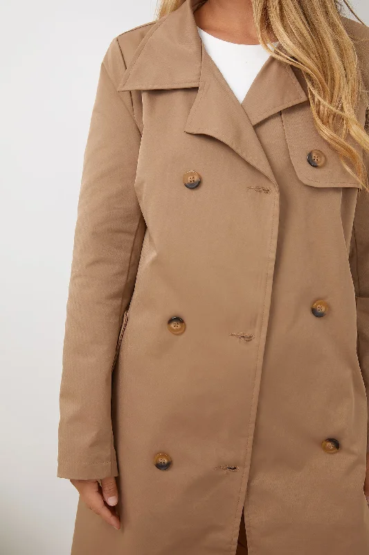 Serafine Trench Coat - Brown