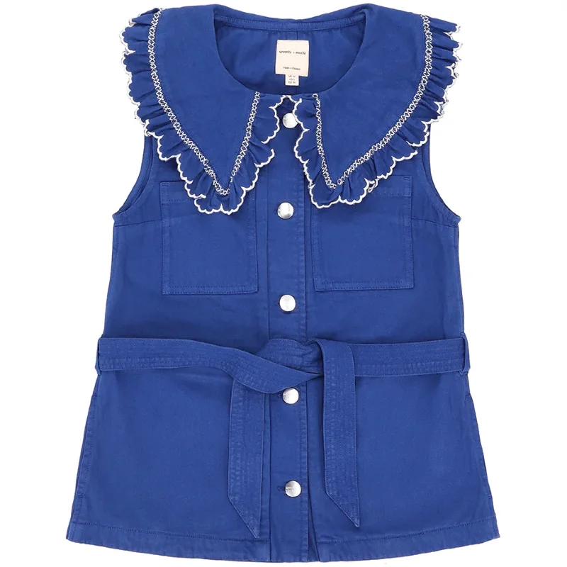 Seventy+Mochi Phoebe Waistcoat Blue