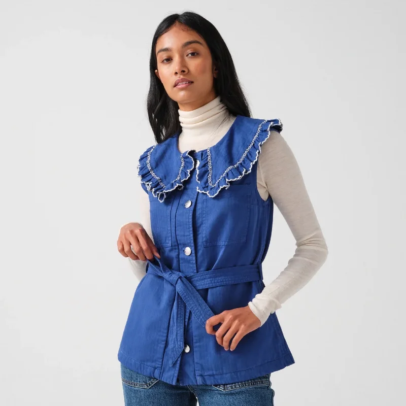 Seventy+Mochi Phoebe Waistcoat Blue