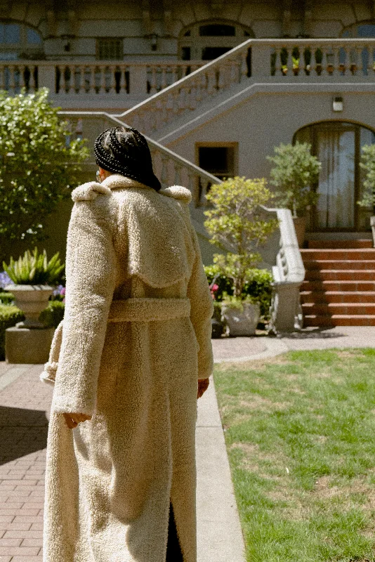 Shearling Trench Coat