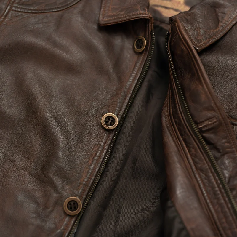 Sheridan Leather Barn Jacket | Vintage Brown