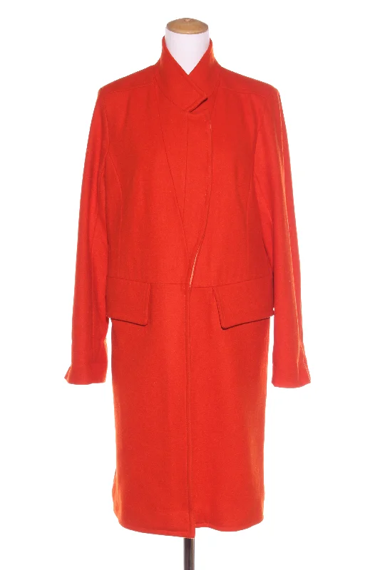 SILLS (LN) Long wool trench coat - Paprika! 12