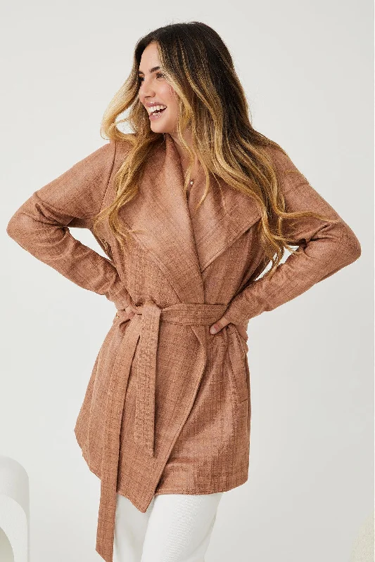 Silvanne Coat - Camel Print