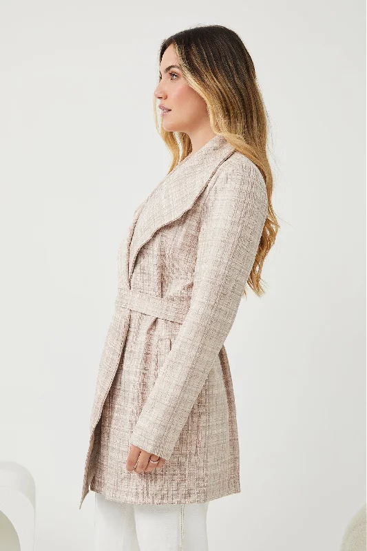 Silvanne Coat - Cream Print