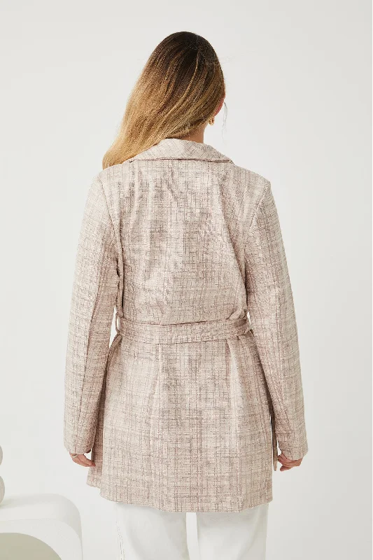 Silvanne Coat - Cream Print