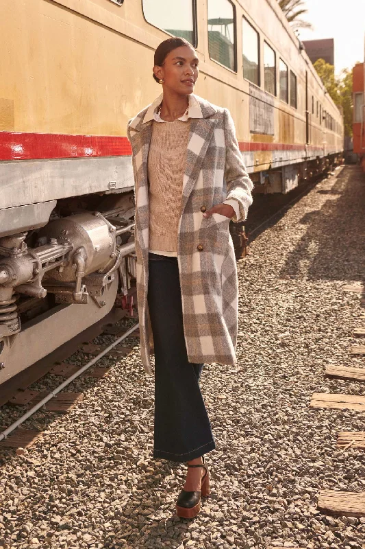 Snowy Creek Wool-Blend Plaid Overcoat