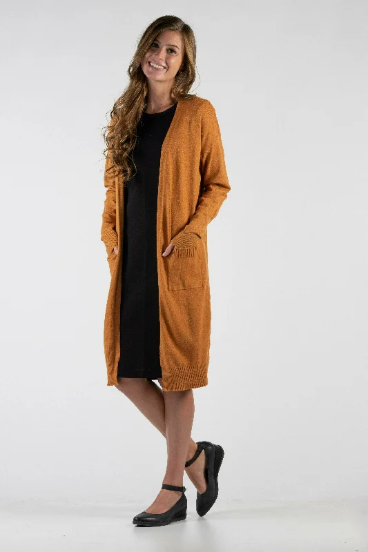 Soft Knit Cardigan High Gage - Caramel