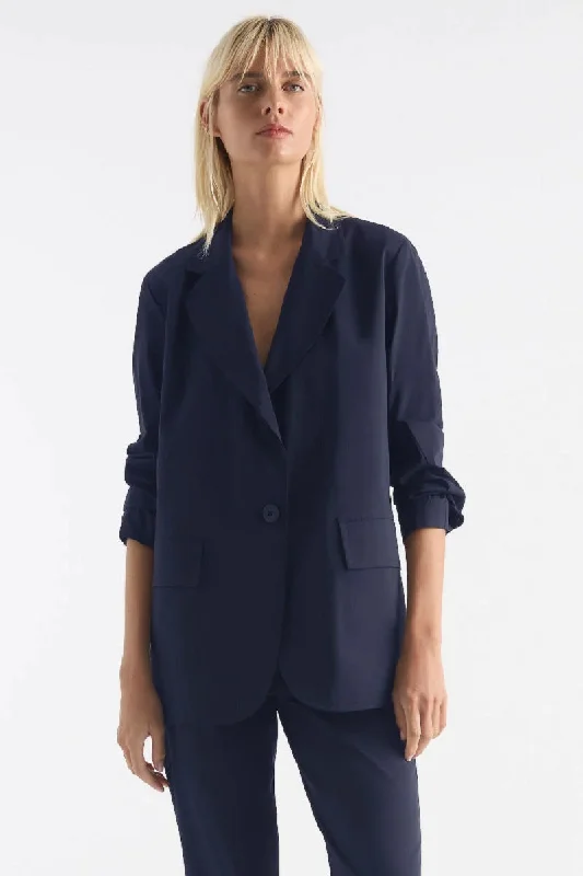 Stretch Blazer in French Navy F65 4129 by Mela Purdie