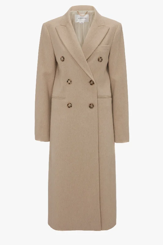 Tailored Slim Coat In Bone