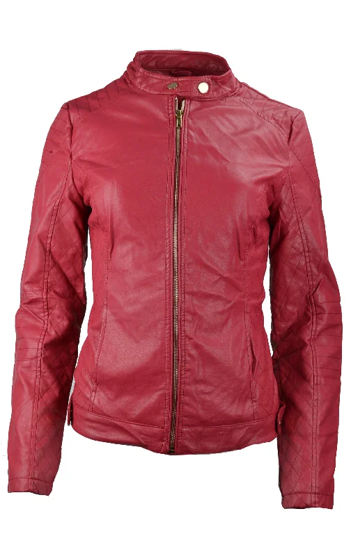 TATTOPANI-womens-faux-leather-plain-zip-up-ladies-jacket-with-stitching-detail