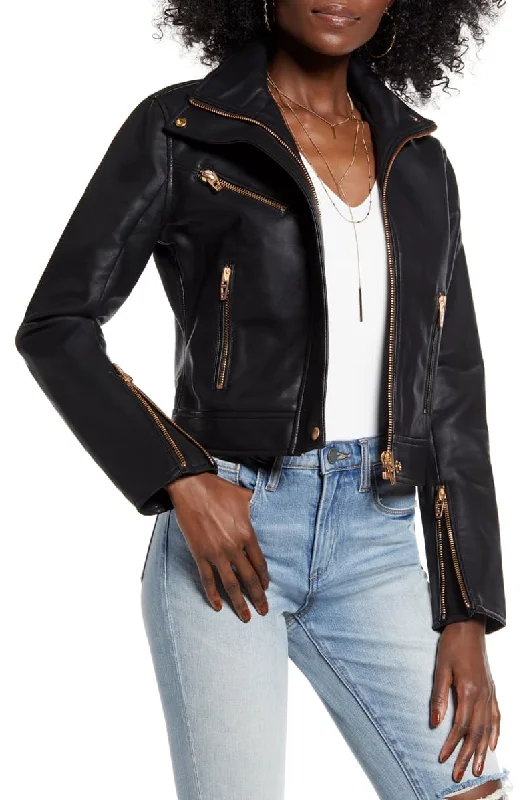 The Essentials Faux Leather Moto Jacket