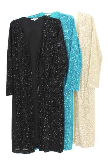 To The Way Sequin Duster-Final Price