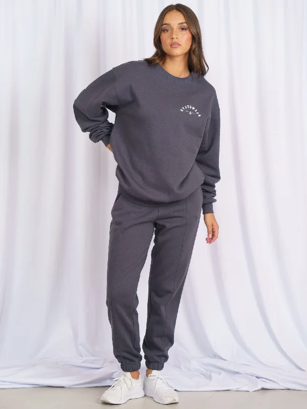 Unisex Collegiate Sweater - Charcoal