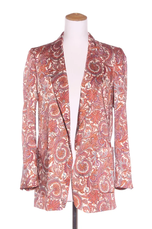 ZARA - Paisley print satin blazer! 10